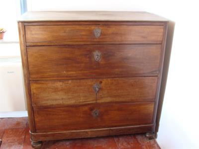 Wooden office furniture, &quot;secretaire&quot;, Lazaros Koundouriotis Historic Residence on Hydra Island