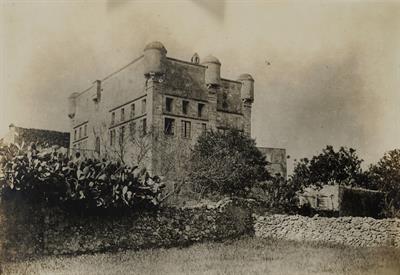Crete. The Venetian Tower of Chalepa in Chania. Photograph, 1907-1909.