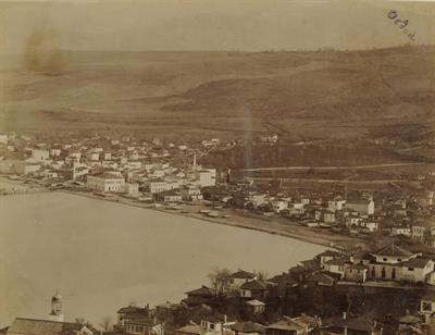 Partial panoramic view of Ordu and the beach. Photograph by Kakoulis Brothers, 1890&#039;s.