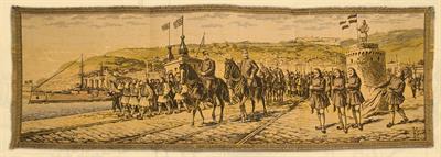 &quot;October 28th 1912&quot;, the entrance of King George I and his cadre in Thessaloniki, tapestry (panta).