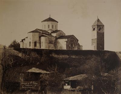The Monastery of Agia Sophia on the western slope of Kavak Meydan in Trabzon, Pontus. Photograph by Kakoulis Brothers, 1890&#039;s.