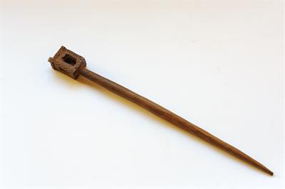 Σφονδύλι, ξύλινο εργαλείο για το γνέσιμο του μαλλιού, Ιστορική οικία Λαζάρου Κουντουριώτη, Ύδρα