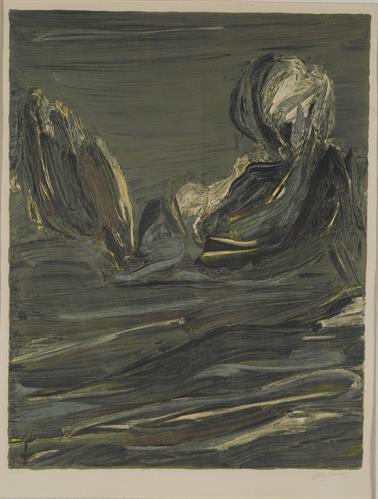 &quot;Traces Ouvertes&quot;, λιθογραφία του Κωνσταντίνου (Ντίκου) Βυζάντιου, Ιστορική Οικία Λαζάρου Κουντουριώτη.