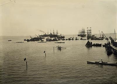 Η θαλάσσια περιοχή του Φαλήρου όπου διεξήχθησαν οι λεμβοδρομίες των Ολυμπιακών Αγώνων του 1906.