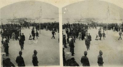 Ολυμπιακοί αγώνες 1906. Η παραλία του Παλαιού Φαλήρου όπου έγιναν οι αγώνες λεμβοδρομίας στους Ολυμπιακούς Αγώνες του 1906.