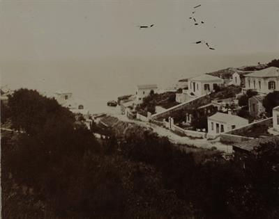 Κρήτη. Η συνοικία Φακωθιανά στη Χαλέπα Χανίων. Φωτογραφία, 1909.