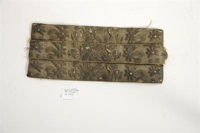 Gold embroidered selahlik (weapon belt) of Nikolaos Zervas.