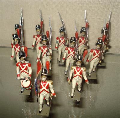 Coloured model made of lead, representing a soldier of the french army during the Napoleonic wars (1803-1815)