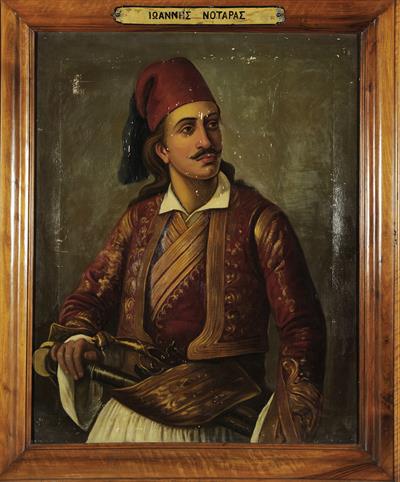 Προσωπογραφία του Ιωάννη Νοταρά, ελαιογραφία σε μουσαμά.