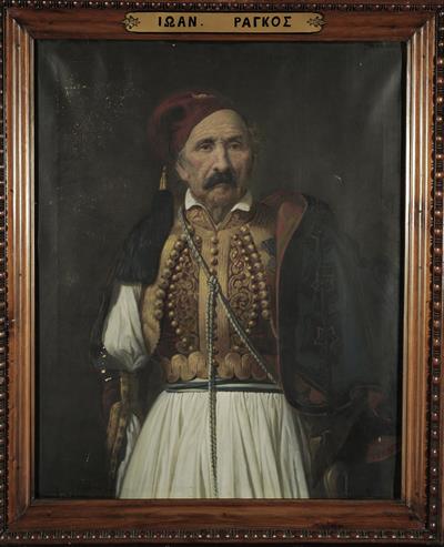 Portrait of Ioannis Rangos, oil painting on canvas.