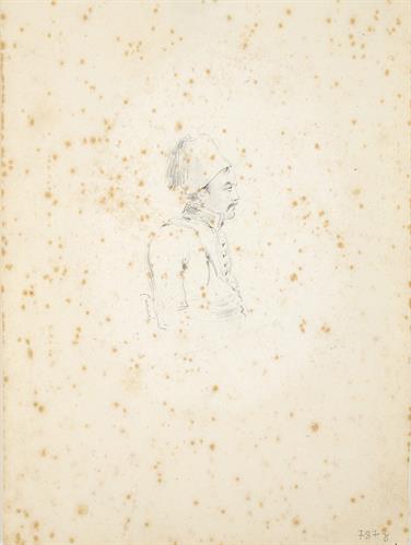 &quot;Canari&quot;, Προσωπογραφία του Κωνσταντίνου Κανάρη, μολύβι σε χαρτί, πριν το 1890.