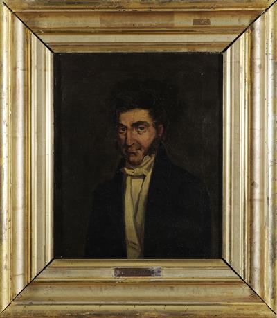 Προσωπογραφία του Κωνσταντίνου Κούμα (1777-1836), ελαιογραφία σε μουσαμά του Αυγούστου Πικαρέλλη, 1890.
