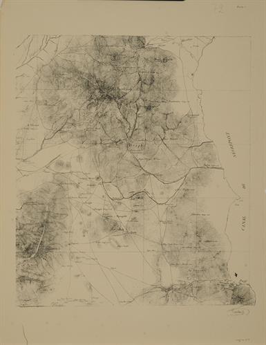 &quot;Aegine&quot;. Χάρτης της Αττικής. Σχεδιάστηκε κατά τη διάρκεια της Γαλλικής Επιστημονικής Αποστολής στο Μοριά (γαλλικά: Expédition scientifique de Morée) υπό το στρατηγό Maizon.