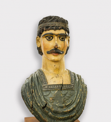 Figurehead of the &quot;Leonidas&quot; brig by Hatzigiannis Mexis. 